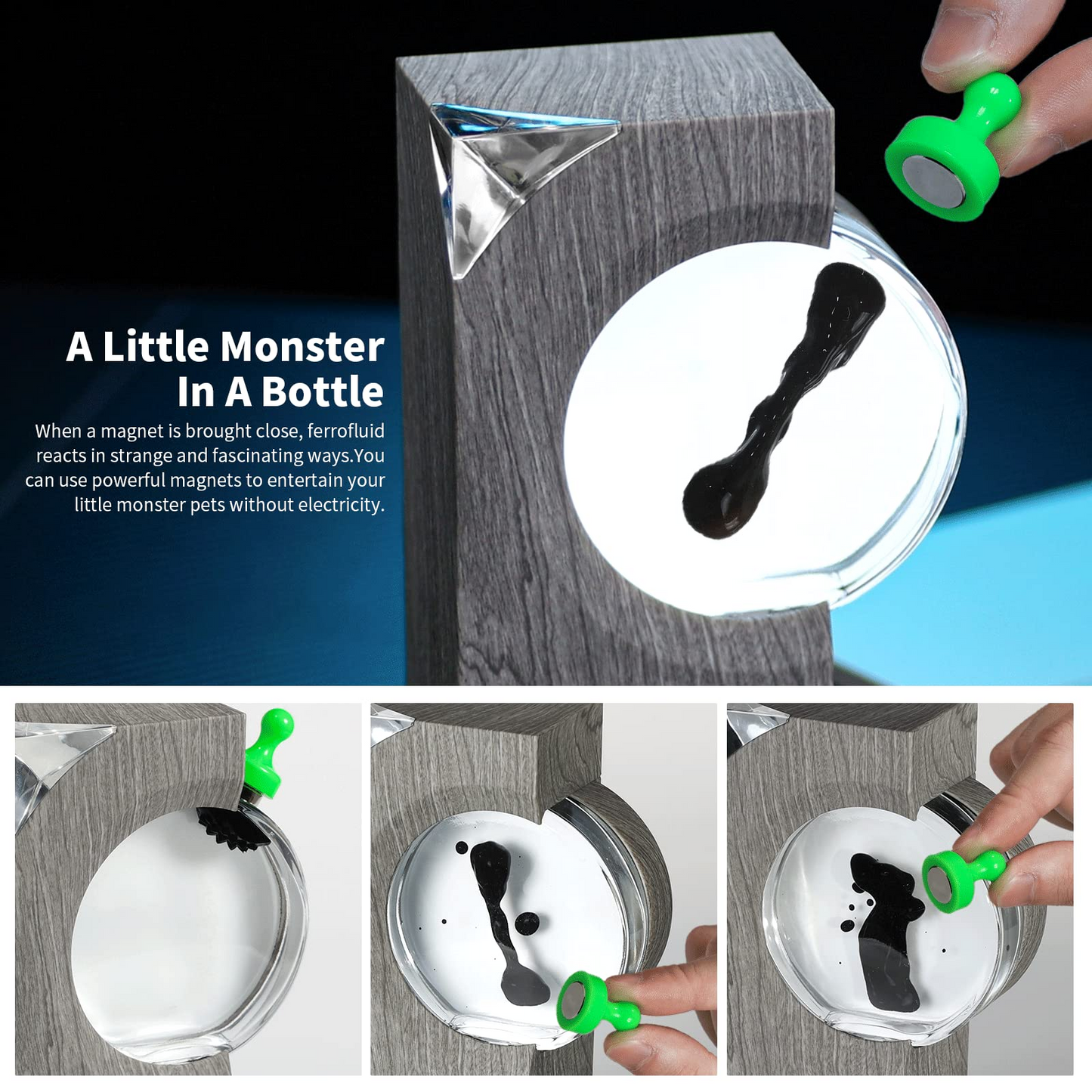 Dancing Ferrofluid Speaker with Music Rhythm