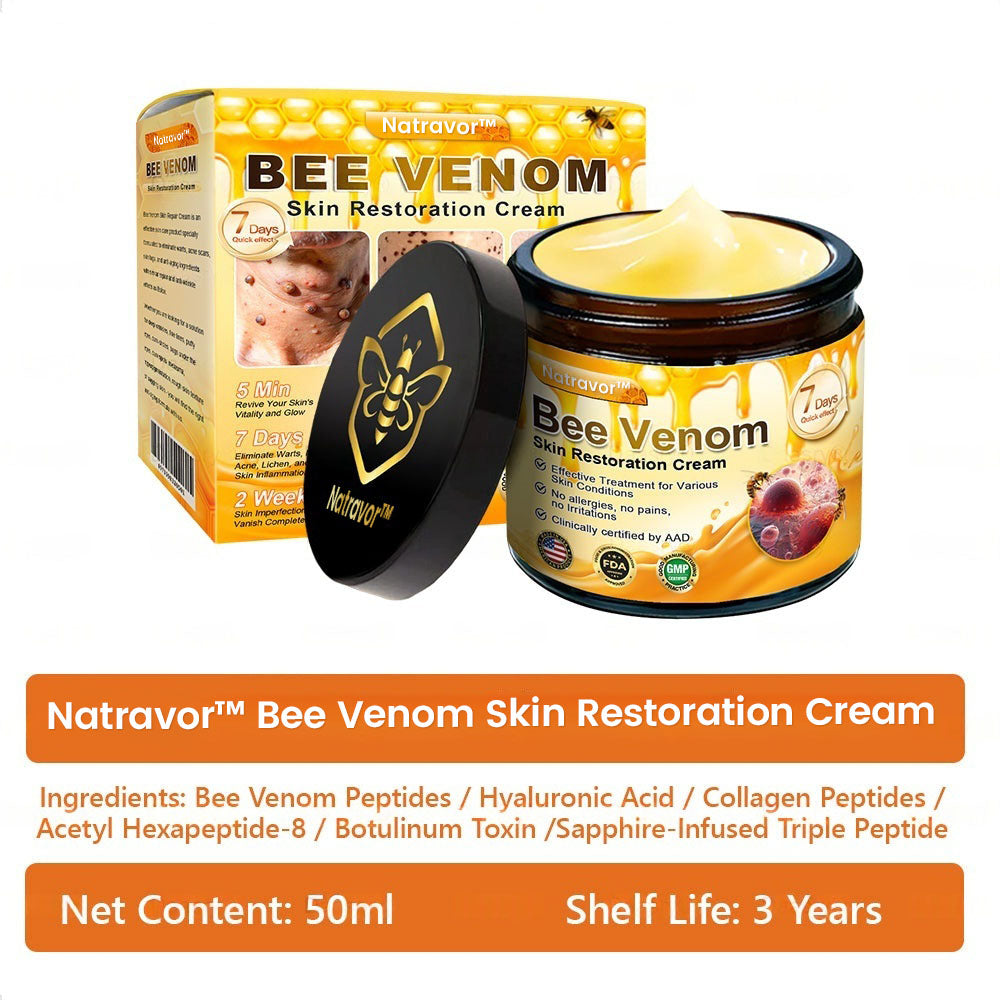 Mayo & Cleveland Clinic Store: Made and Shipped from USA - Natravor™"Dermal Gold" Botox Bee Venom Skin Restoration Cream - LAST DAY 80% OFF