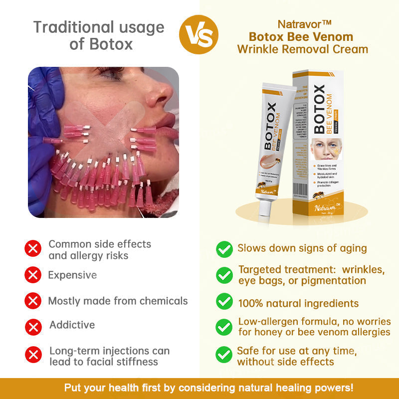 💎👨⚕️Made and shipped from the UK✨Natravor™ Botox Bee Venom Wrinkle Removal Cream-Last Day Promotion 70% OFF