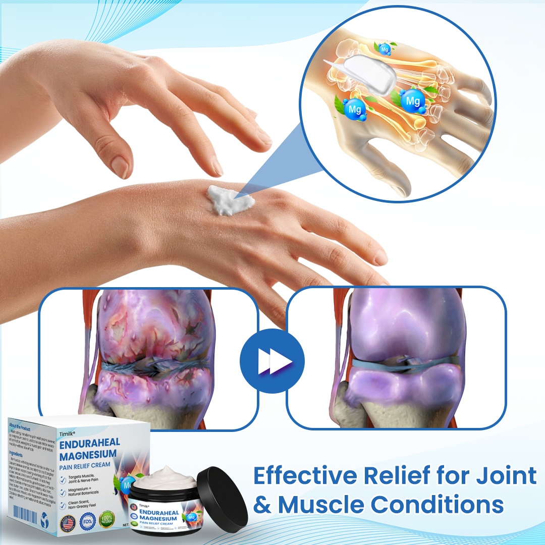 Natravor™ EnduraHeal Magnesium Pain Relief Cream (Treats Arthritis, Neuropathy, Rheumatism, Sports Injuries & More)