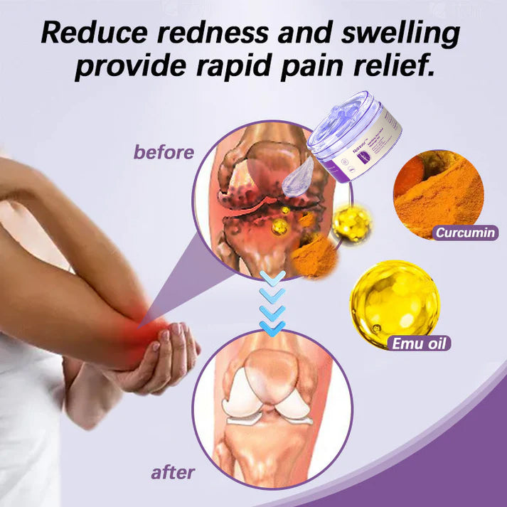 Natravor™ Turmeric & Emu Oil Arthritis Soothing Pain Relief Massage Gel 👨⚕️Australian Osteopathic Association (AOA)Approved