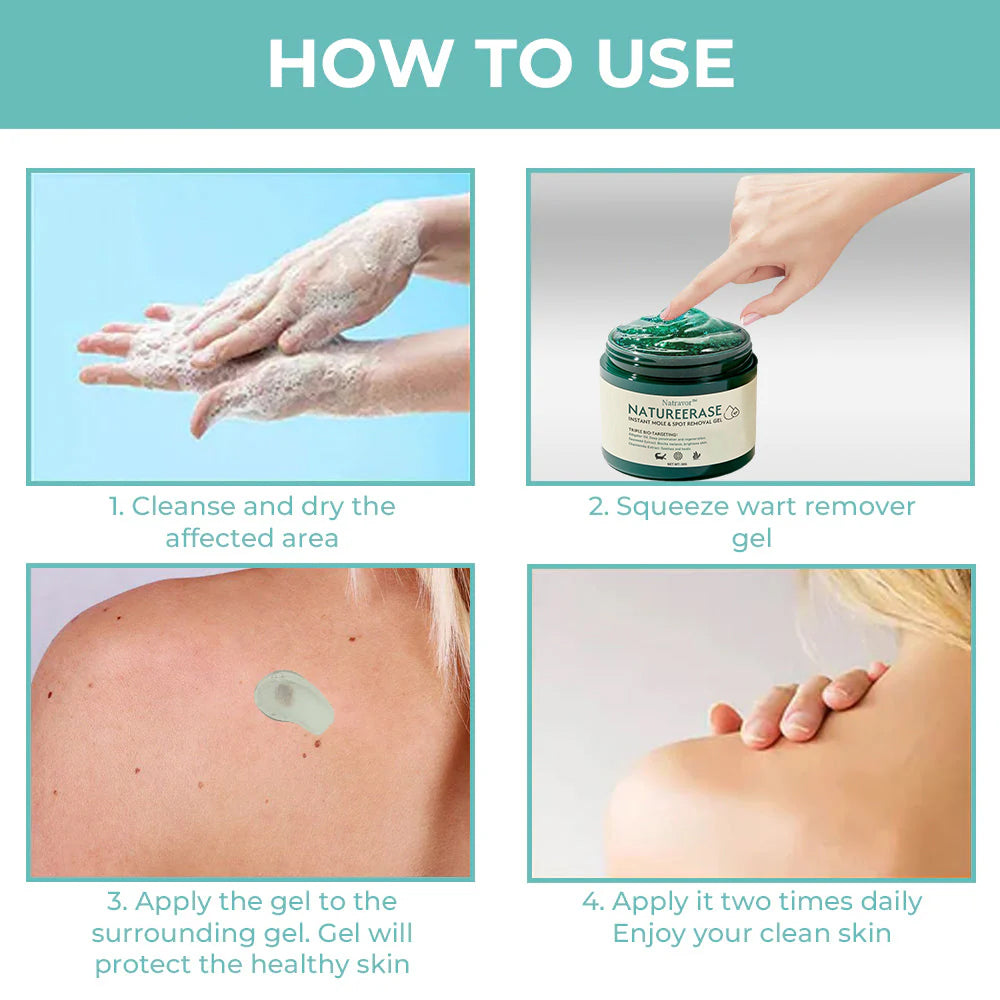 ✅Official Store: Natravor™NatureErase Instant Mole & Spot Removal Gel