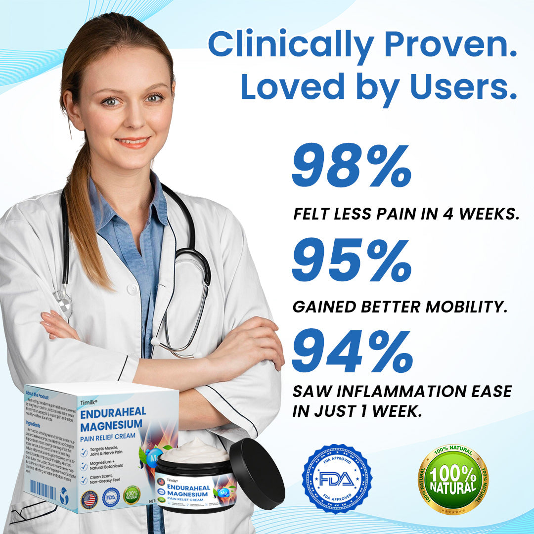 Natravor™ EnduraHeal Magnesium Pain Relief Cream (Treats Arthritis, Neuropathy, Rheumatism, Sports Injuries & More)