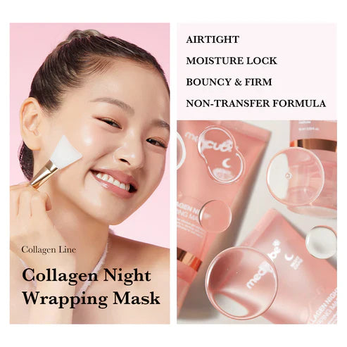 Mascarilla Nocturna de Colágeno - Cuidado de Elasticidad e Hidratación, Reduce la Flacidez y la Opacidad