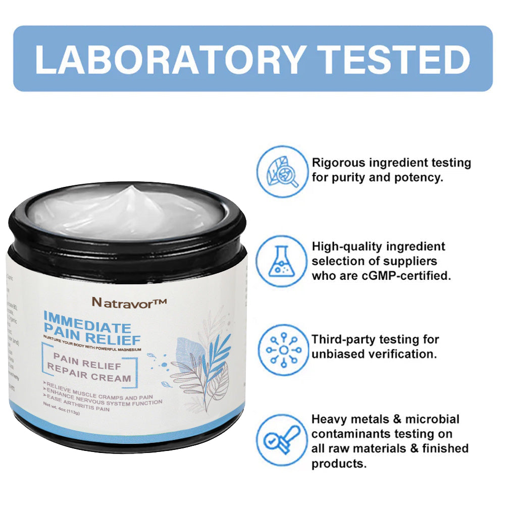 ✅NHS Approved: Natravor™ Magnesium Pain Healing Bone Cream (Relief of neuropathy, muscle spasms, twitches or cramps, poor bone health and other arthritis)