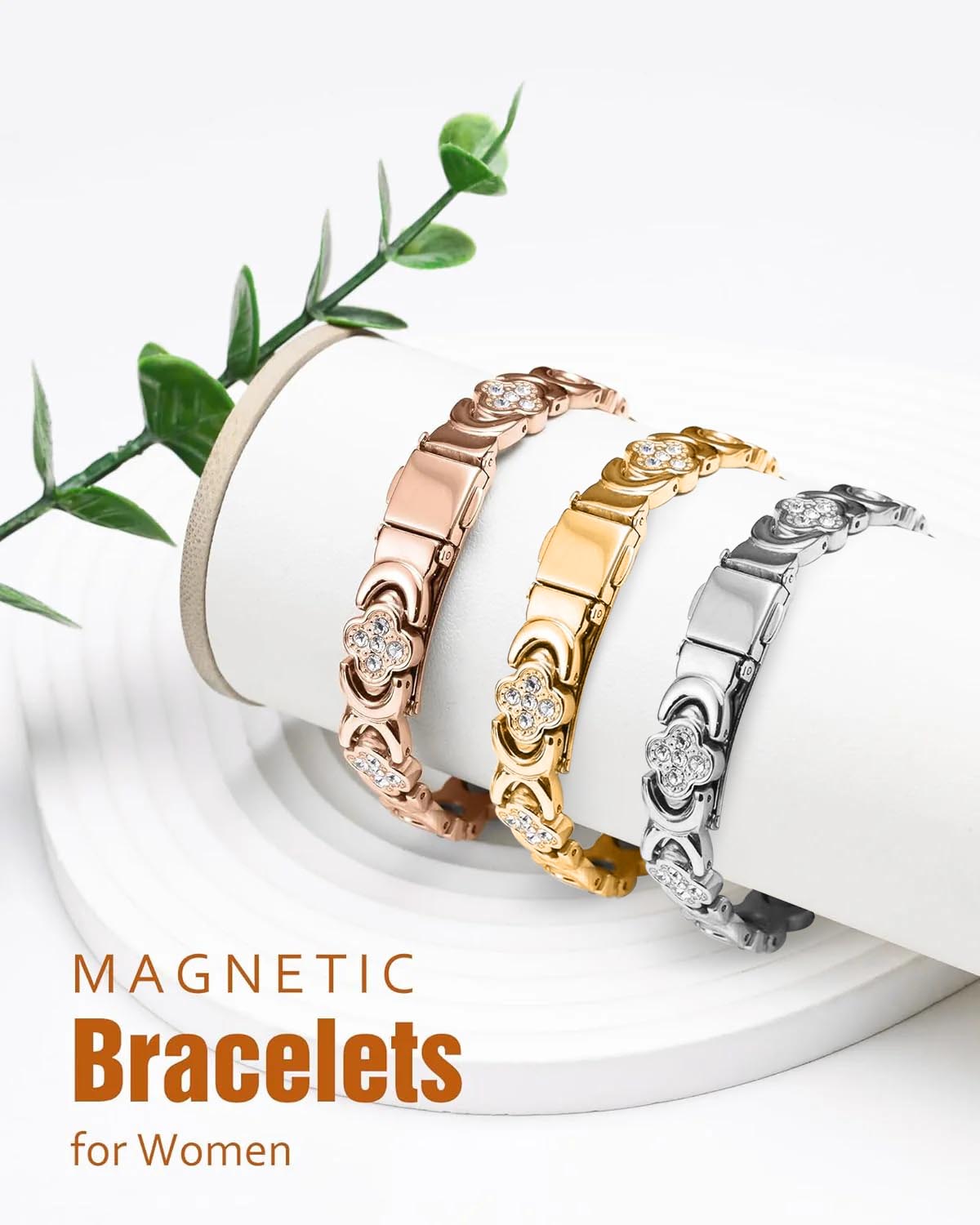 ⏰LAST DAY 49% OFF-🍀Four-Leaf Clover Magnetic Therapy Bracelet