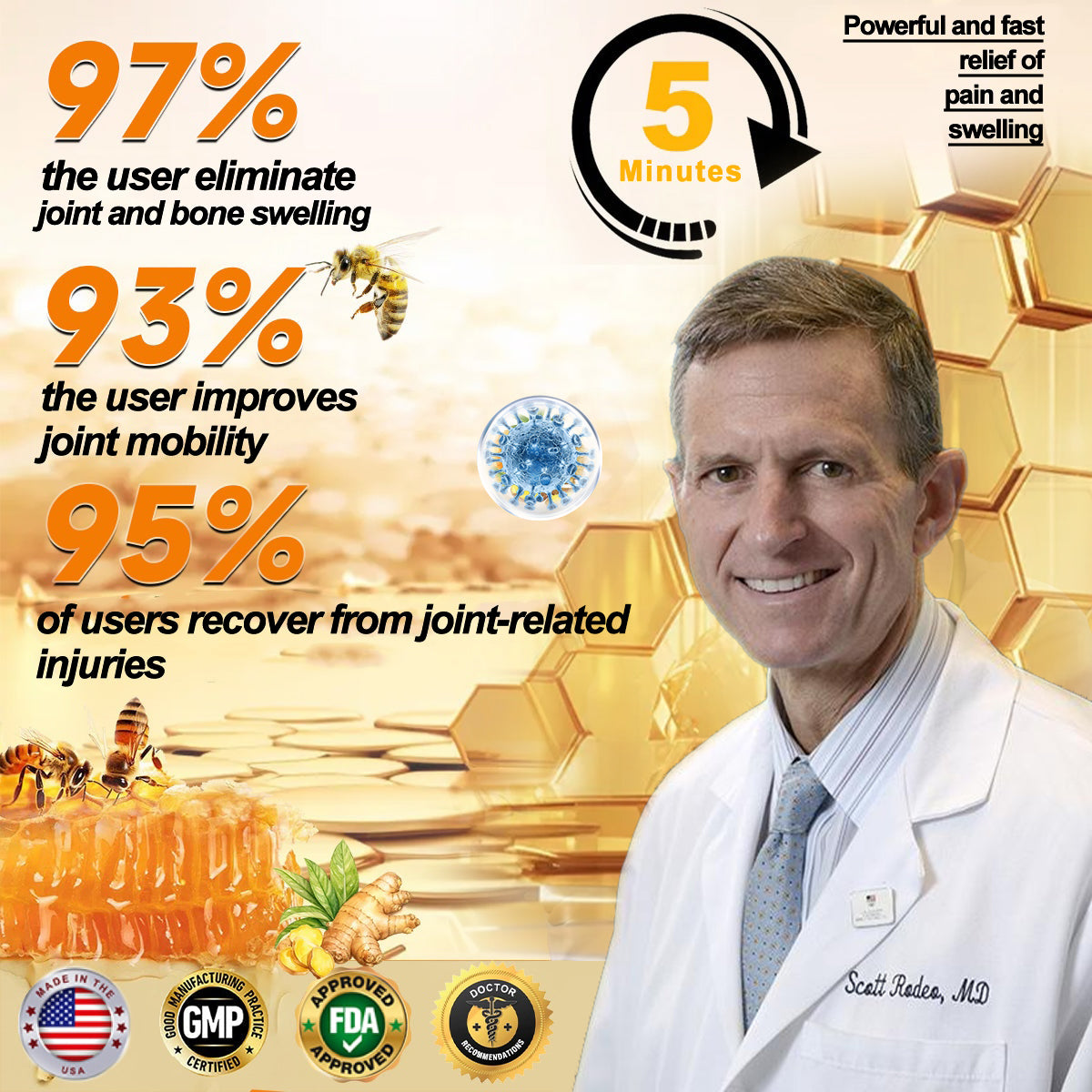 Natravor™ Botulinum Toxin & Bee Venom Pain-Relief Bone Healing Cream