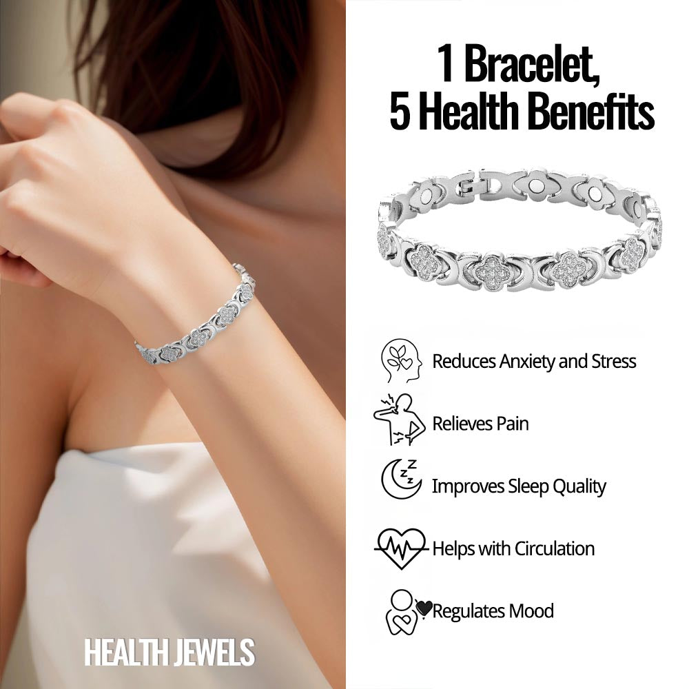 ⏰LAST DAY 49% OFF-🍀Four-Leaf Clover Magnetic Therapy Bracelet