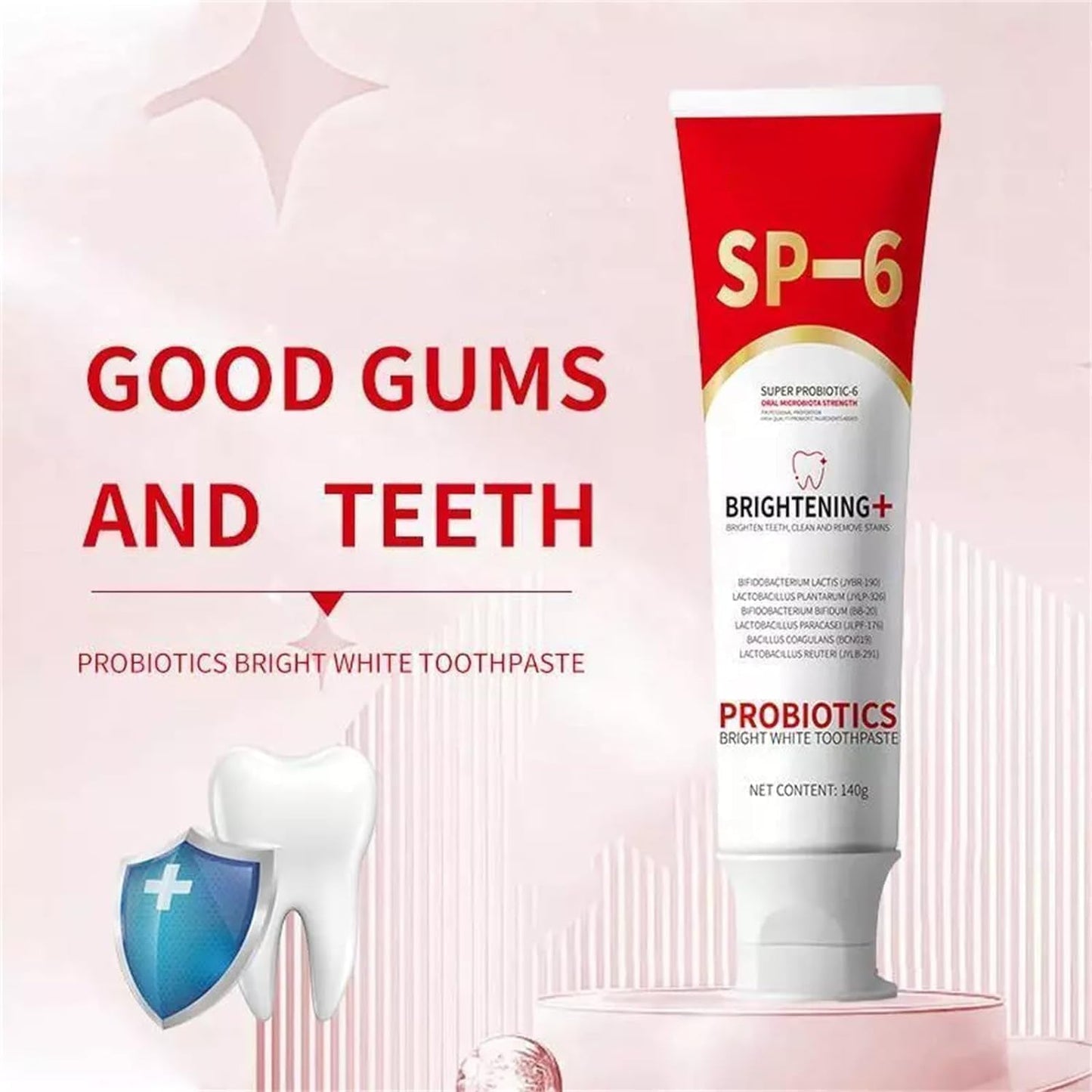 🔥Super Probiotic-6 Pasta de Dientes con 6 Probióticos equilibra la microbiota oral y fortalece