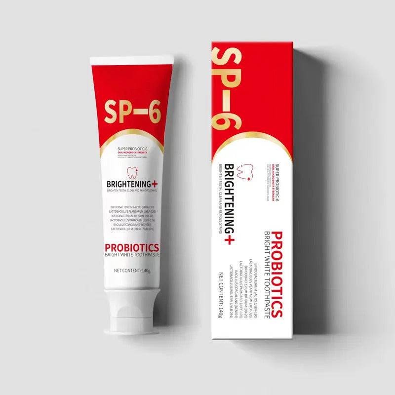 🔥Super Probiotic-6 Pasta de Dientes con 6 Probióticos equilibra la microbiota oral y fortalece
