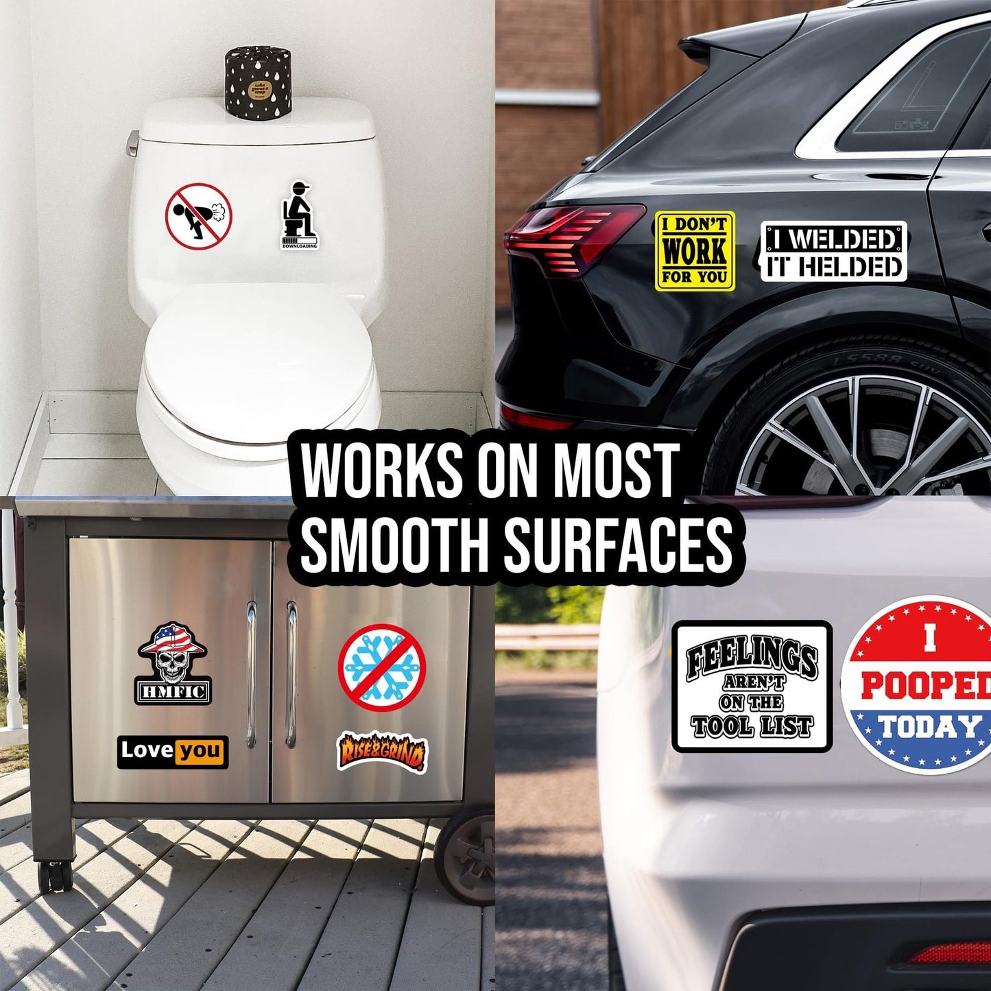 150 PSC Hard Hat Stickers - Best Seller Packs