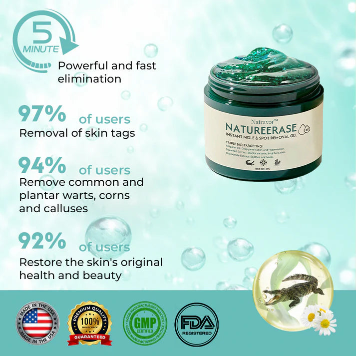 ✅Official Store: Natravor™NatureErase Instant Mole & Spot Removal Gel