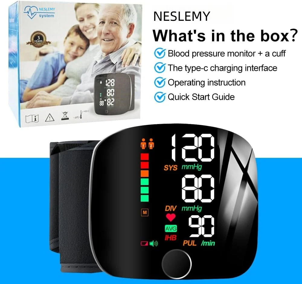 ðð®ððšðŠððð¢ð ðð«ð¢ð¬ð ðð ððšð§ð¢ððšð« - Clinically Accurate w/ Large Backlit Display, Adjustable Cuff, Voice Broadcast & Case