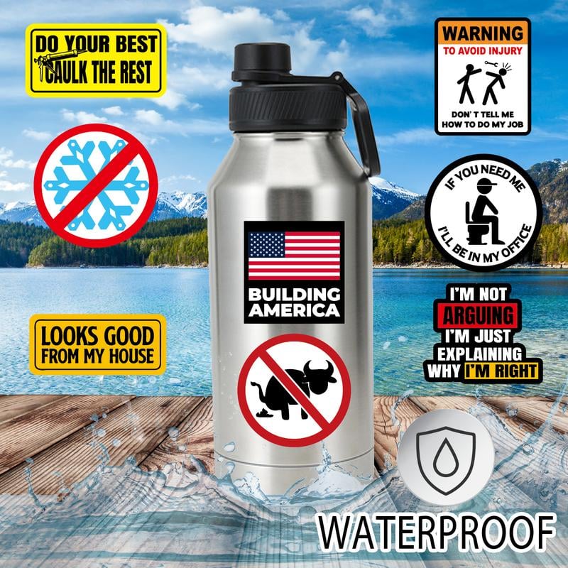 150 PSC Hard Hat Stickers - Best Seller Packs