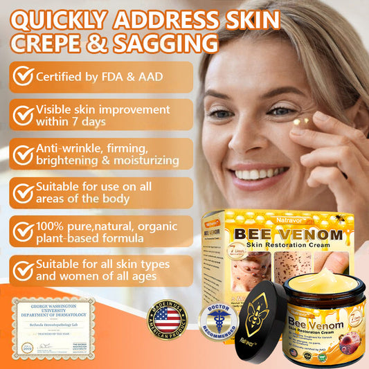 Mayo & Cleveland Clinic Store: Made and Shipped from USA - Natravor™"Dermal Gold" Botox Bee Venom Skin Restoration Cream - LAST DAY 80% OFF
