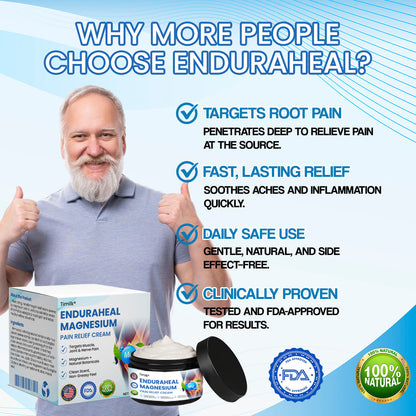 Natravor™ EnduraHeal Magnesium Pain Relief Cream (Treats Arthritis, Neuropathy, Rheumatism, Sports Injuries & More)