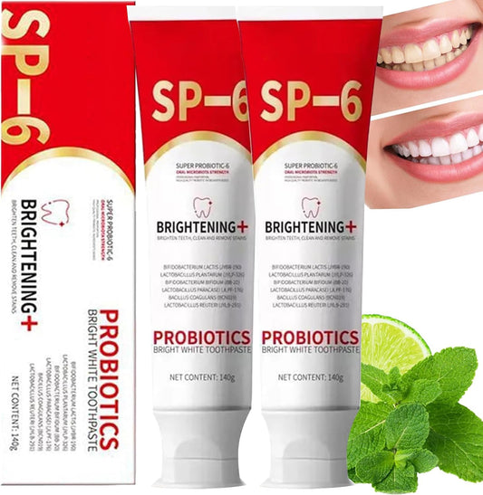 🔥Super Probiotic-6 Pasta de Dientes con 6 Probióticos equilibra la microbiota oral y fortalece