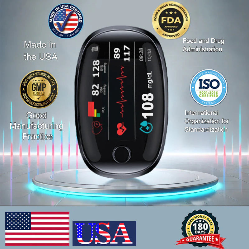 【OFFICIAL STORE】Ｎatravor™ Non-Invasive Blood Glucose Meter[99.9% Accuracy]🔥Big Sale - 50% OFF🔥