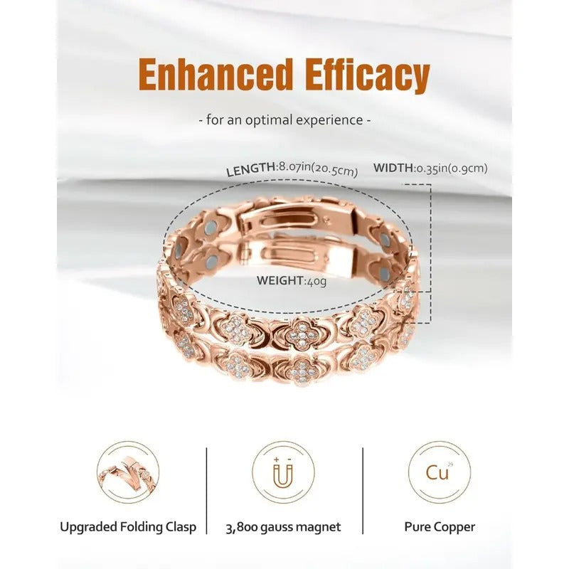 ⏰LAST DAY 49% OFF-🍀Four-Leaf Clover Magnetic Therapy Bracelet