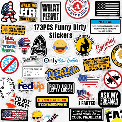 150 PSC Hard Hat Stickers - Best Seller Packs